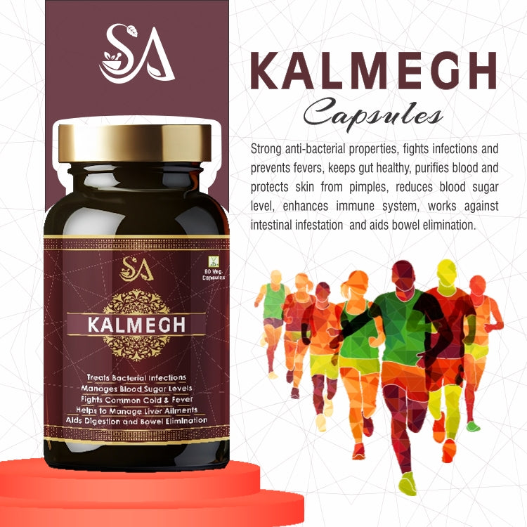 Kalmegh 60 Veg Capsules(An Ayurvedic Formula for Supporting Liver Function, Helps Protect Against Cold & Cough and Acts as an Immunity Booster, Maintains Overall Health & Well-being)