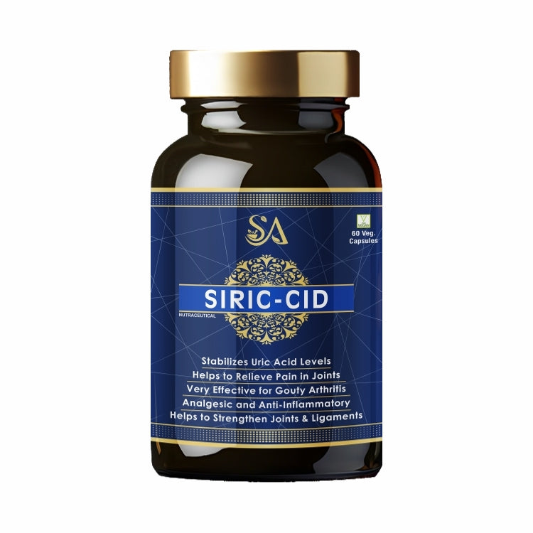 Sire Ayurveda SIRIC-CID(Stabilize uric acid level, Rejuvenates joints, Alleviates joint pains, No Side Effect, Ayurvedic For Healthy and Long Life)