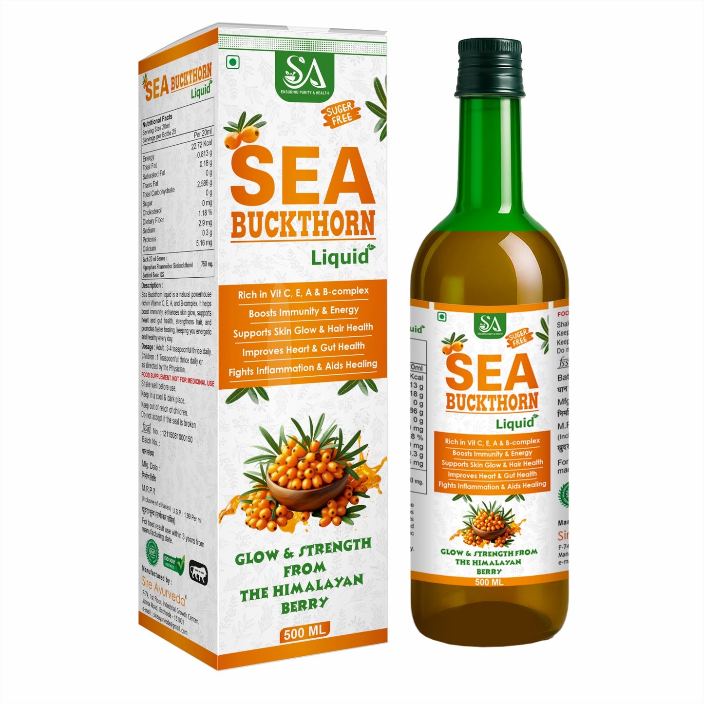 Sea Buckthorn Liquid – Glow & Strength from the Himalayan Berry