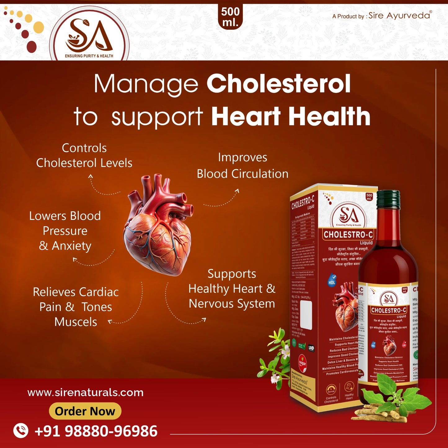 Cholestro-C Herbal Liquid – Balance Cholesterol, Boost Heart Health