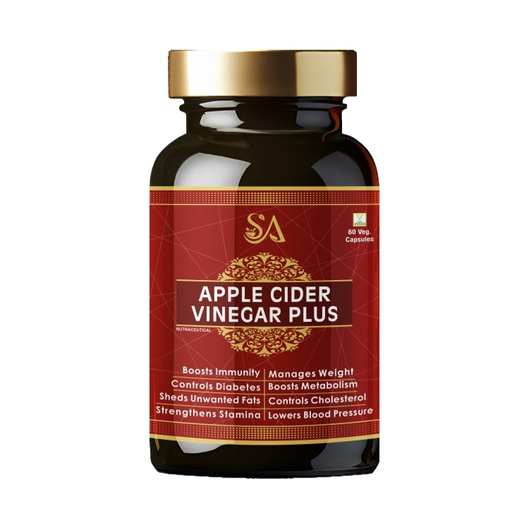 Sire Ayurveda APPLE CIDER VINEGAR PLUS Weight Loss, Control Diabetes, Cholesterol, Boosts Immunity, Stamina Capsules (60) Apple Cider Vinegar For Weight Loss