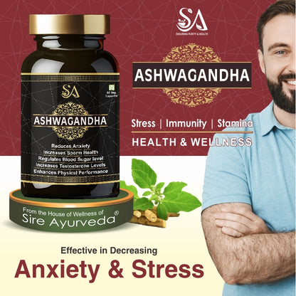 ASHWAGANDHA(Helps in Stress Management, Improve Energy and Stamina, Improves Strength & Energy, General Wellness)