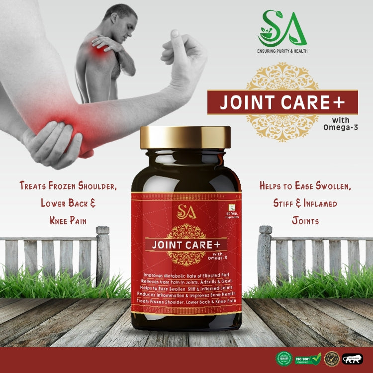 JOINT CARE+ with omega 3(Natural/Herbal for Daily Immunity & Resistance to infection ,Bone &Joint Wellness, Decreasing Workout Post Injuries)