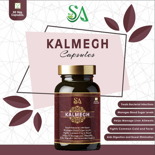 Kalmegh 60 Veg Capsules(An Ayurvedic Formula for Supporting Liver Function, Helps Protect Against Cold & Cough and Acts as an Immunity Booster, Maintains Overall Health & Well-being)