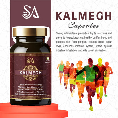 Kalmegh 60 Veg Capsules(An Ayurvedic Formula for Supporting Liver Function, Helps Protect Against Cold & Cough and Acts as an Immunity Booster, Maintains Overall Health & Well-being)