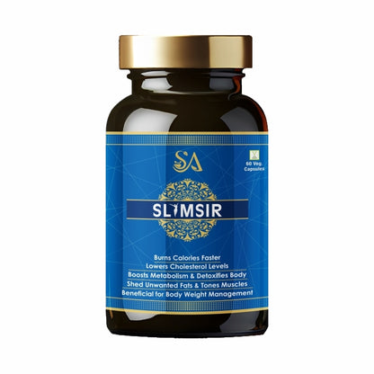 Sire Ayurveda SLIMSIR Beneficial for body weight management, Boost metabolism, Detoxifies body, Unwanted fat, Burns caloriescapsules(60)