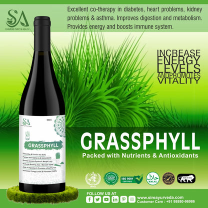 GRASSPHYLL(Effective Weight Management, Natural Detoxification, Anti-Inflammation & Energy Supplement For Men & Women)