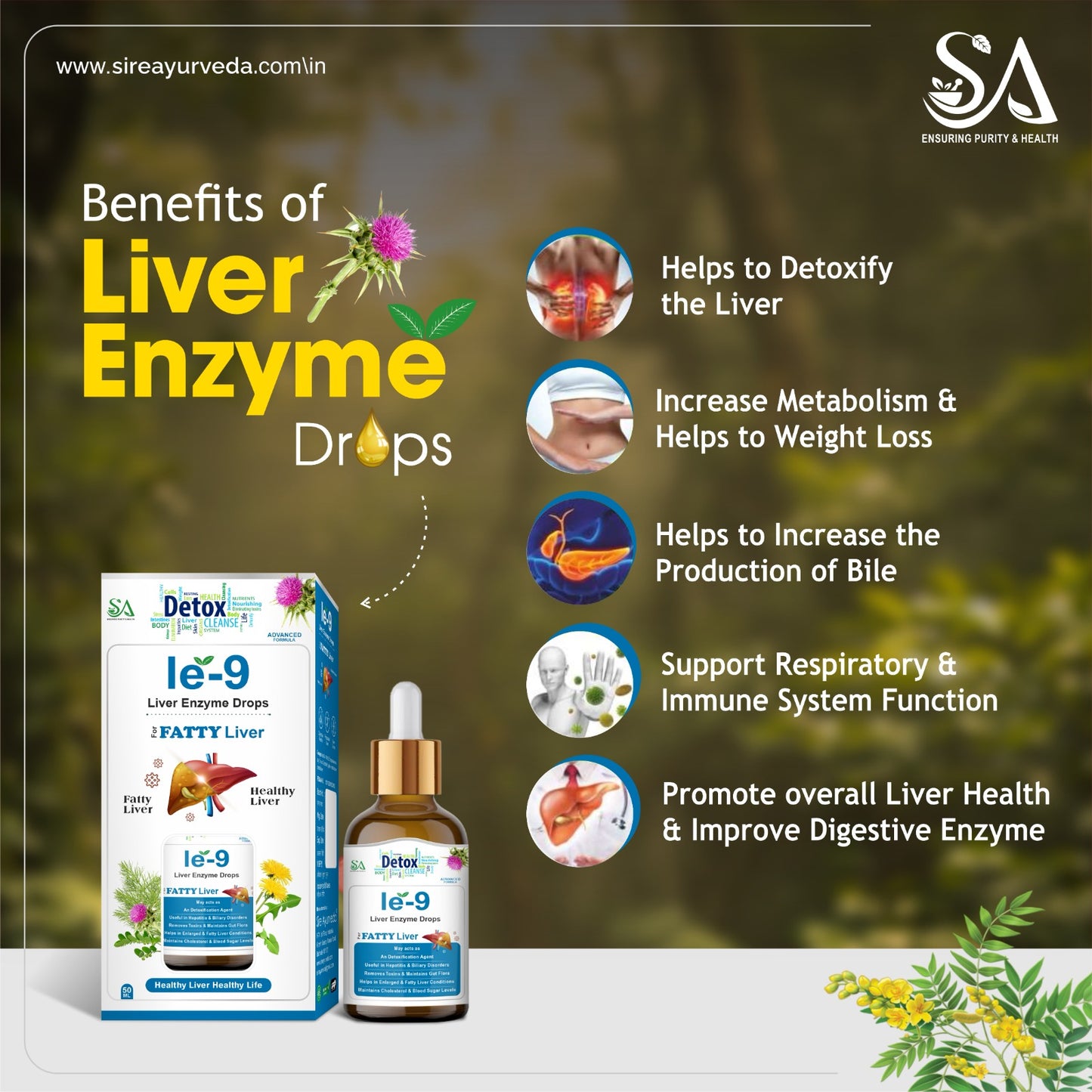 le-9 Liver Enzyme Drops – Detox Naturally, Live Healthier