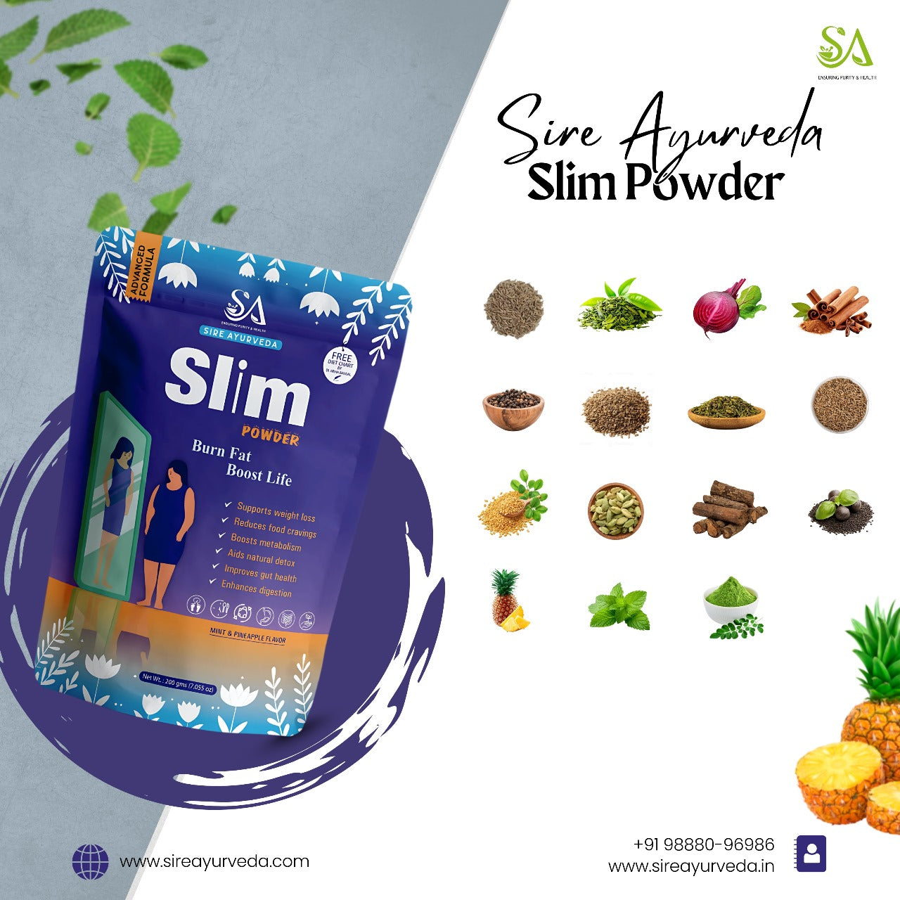 🌿 Slim Powder – Burn Fat, Boost Life