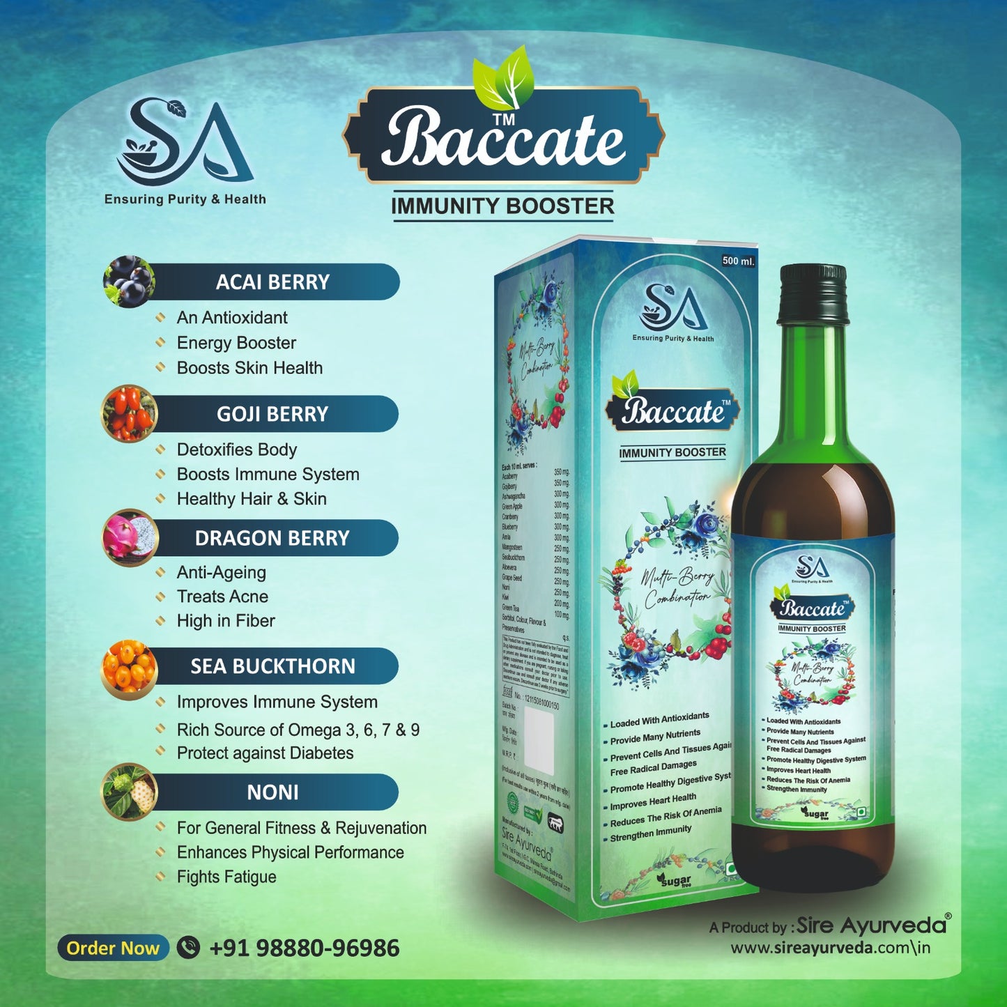 🍇 Baccate™ Immunity Booster (Multi-Berry Combination)