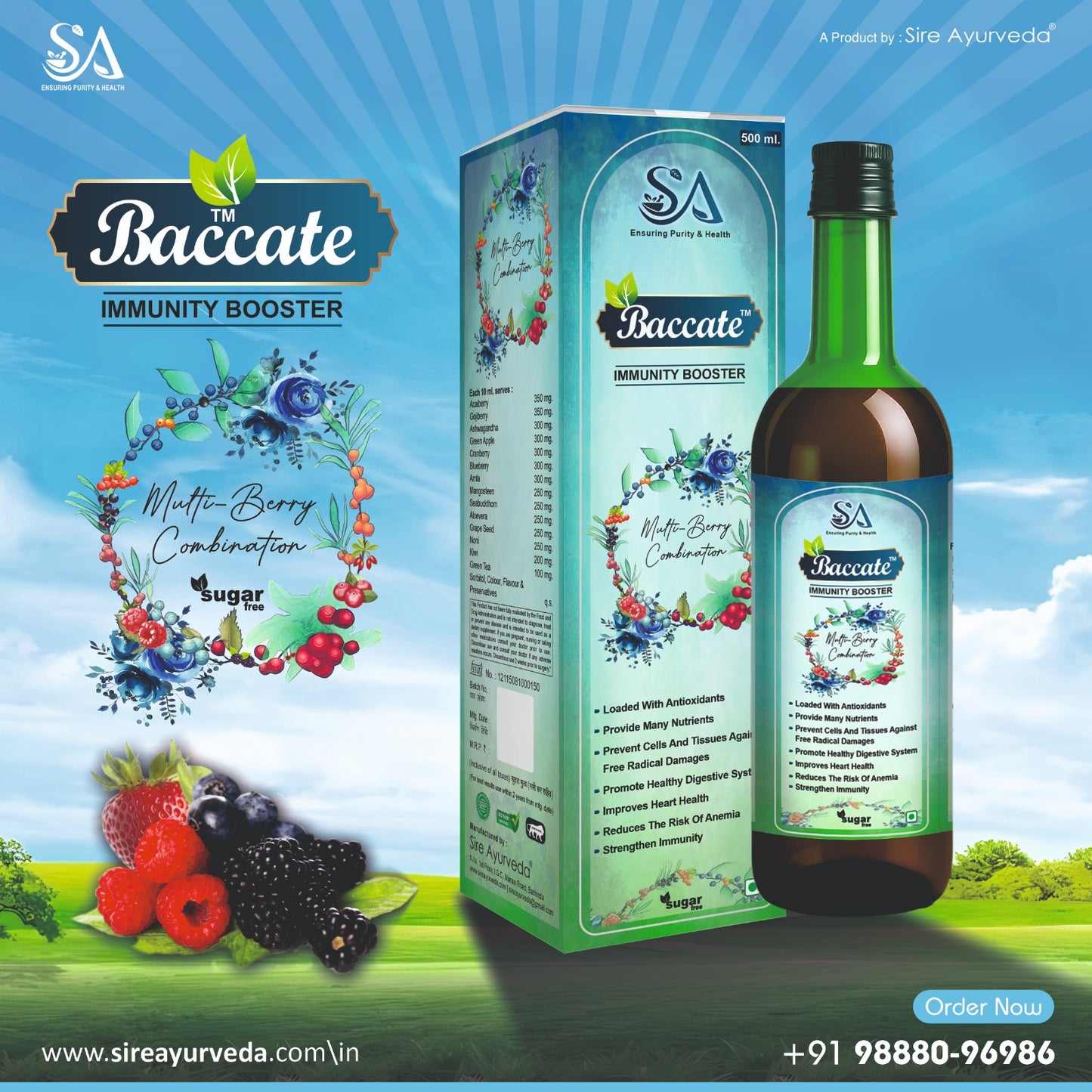 🍇 Baccate™ Immunity Booster (Multi-Berry Combination)