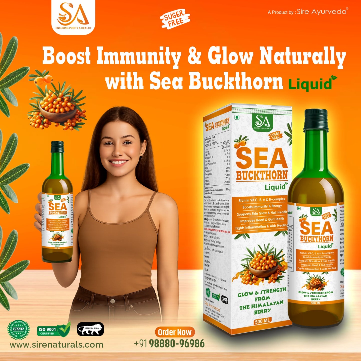 Sea Buckthorn Liquid – Glow & Strength from the Himalayan Berry